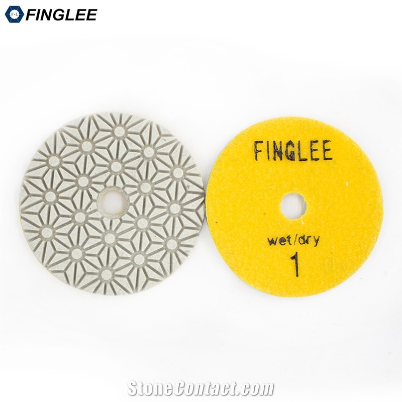 3 Steps Dry/Wet Polising Pad Quartz Granite