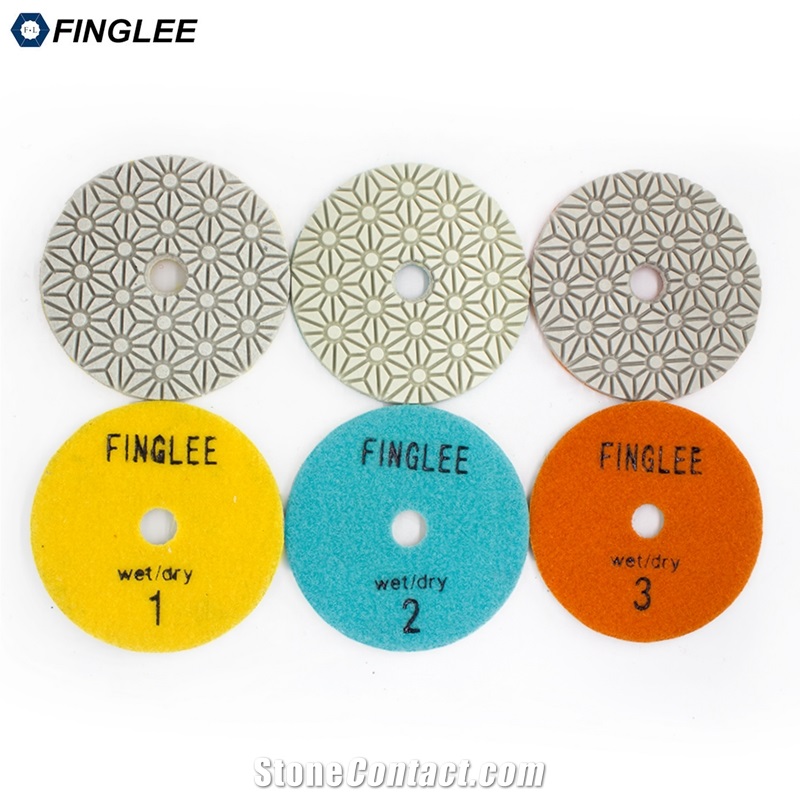 3 Steps Dry/Wet Polising Pad Quartz Granite