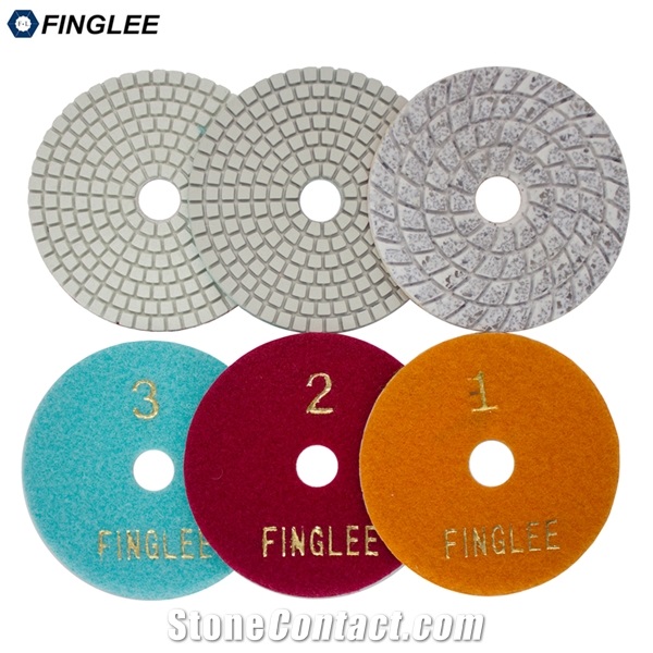 3 Steps Marble Polishing Pad Floor Work High Performance