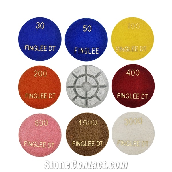 80Mm Floor Polishing Pads Wet Use,Tone,Concrete Renovation