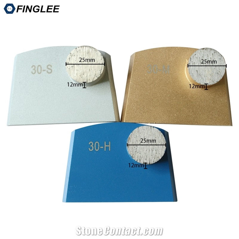 Grit 6/16/30/50 Cement Concrete Floor Grinding Shoes PCD