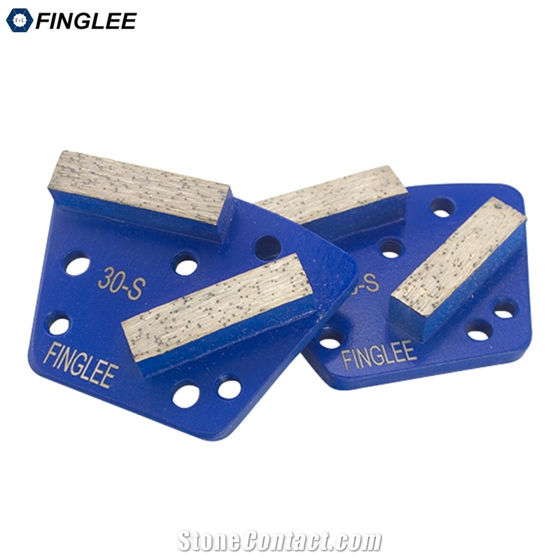 Grit 6/16/30/50 Cement Concrete Floor Grinding Shoes PCD
