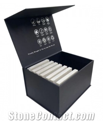 Quartz Stone Wooden Panel Tile Sample Display Box