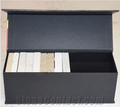Quartz Stone Wooden Panel Tile Sample Display Box