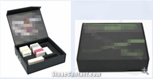 Quartz Stone Wooden Panel Tile Sample Display Box