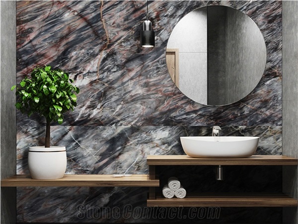 Dark Confusion Marble Slab