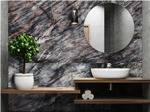 Dark Confusion Marble Slab