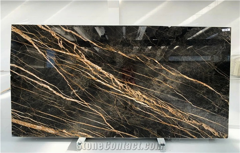 Nero Port Laurent Marble Slab