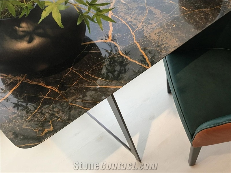 Nero Port Laurent Marble Slab