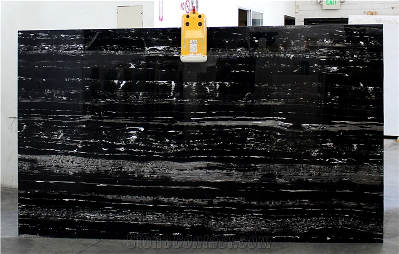 Silver Portoro Marble Slab