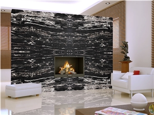 Silver Portoro Marble Slab