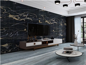 Silver Portoro Marble Slab