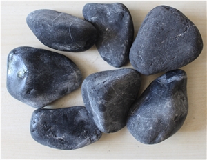 Black Marble Pebbles, Flouray Black Pebble Stone