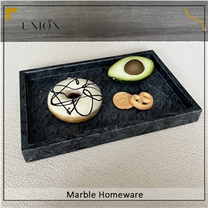 Black Marble Serving Tray Food Tray For Wholesale