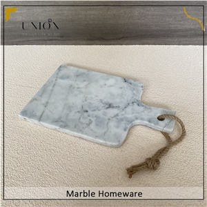 Decorative Tray Marble White Cheese Board For Kitchen