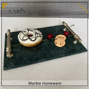 Green Rectangular Marble Tray Green Rectangular Marble Tray