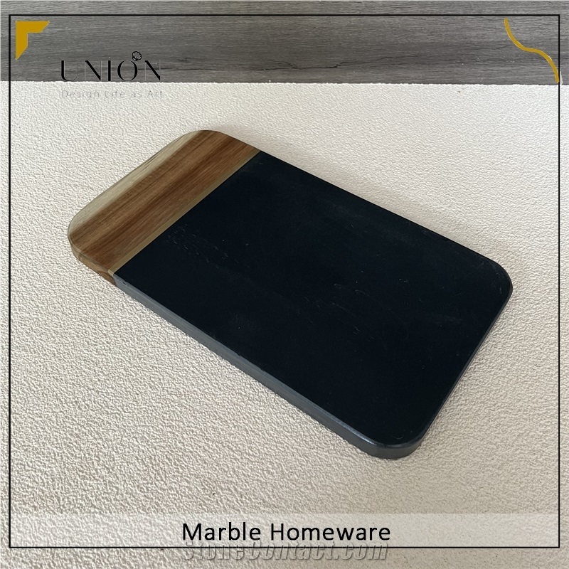Marble Mix Wood Tray Cutting Board