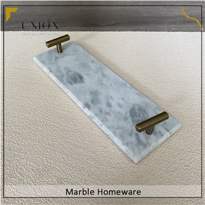 Mini Marble Tray Carrara White Home Decoration Serving Tray