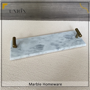Mini Marble Tray Carrara White Home Decoration Serving Tray