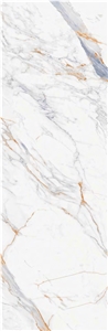 Apuan White Marble Look Sintered Stone Tiles Slabs