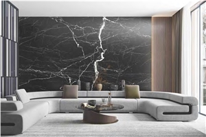 ARARAT LIGHTNING BLACK SINTERED Stone TV WALL TILES
