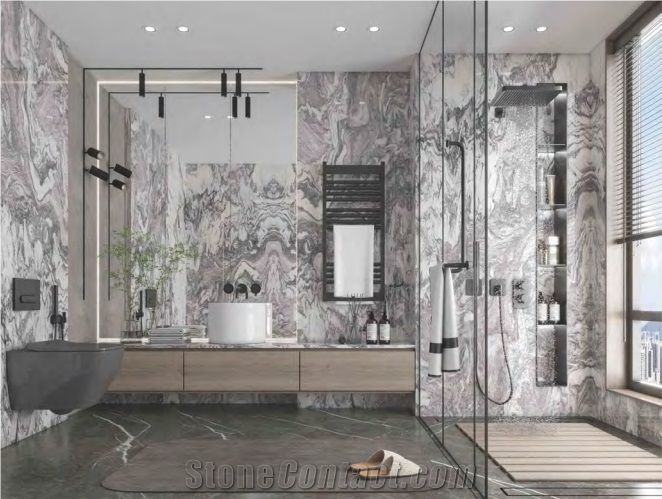 BLUE WAVES, Artificial Stone Slab, Sintered Stone