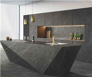 Bosnia Grey Sintered Stone Countertop/Tiles For Kitchen