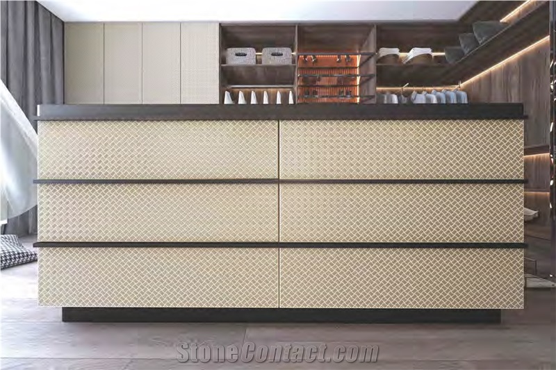 BUGATTI SINTERED STONE PANEL LOCKER ROOM DECOR
