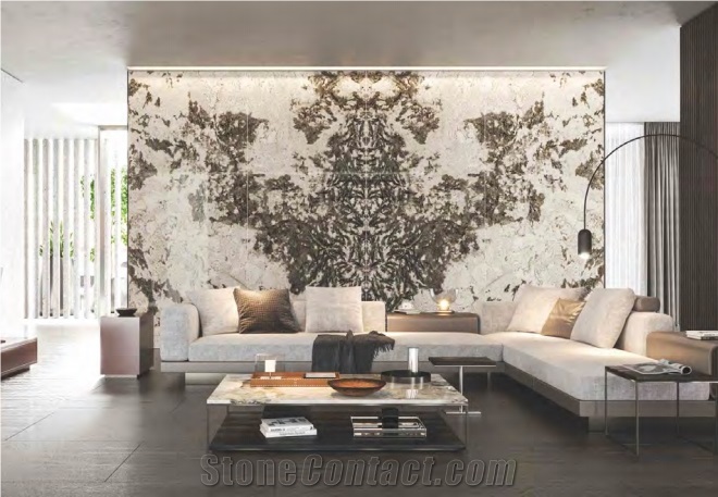 BUTTERFLY LOVE&GOLDEN FLOWER, Artificial  Sintered Stone