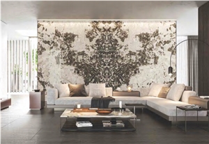 BUTTERFLY LOVE&GOLDEN FLOWER, Artificial  Sintered Stone