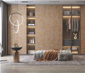 BVLGARI (LIGHT BROWN) Sintered Panel For Closet Decoration