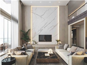 Calacatta Marble Sintered Stone Table Top