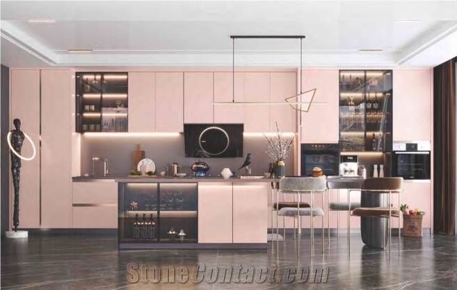 Coral Pink Artificial Stone Slab, Sintered Stone
