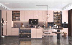 Coral Pink Artificial Stone Slab, Sintered Stone