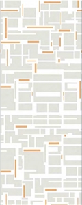 FENDI PIXEL Light Grey, Artificial Stone Slab- Sintered Stone