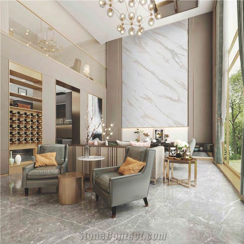Garda Calacatta Gold Sintered Stone Kitchen Countertop