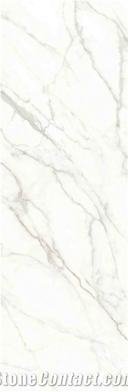 Golden Calacatta Style Sintered Stone Kitchen Countertops
