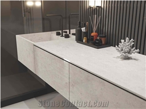 MARTHA LIGHT GREY SINTERED STONE CABINETS,  Bathroom Tops