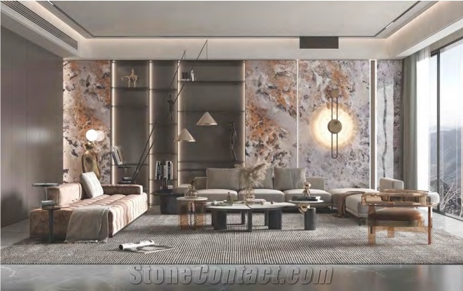 OPAL PURPLE CRYSTAL, Artificial Stone Slab, Sintered Stone