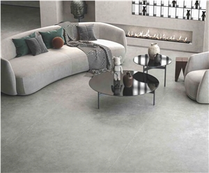 PLAIN CEMENT LIGHT-GREY SINTERED STONE TILES