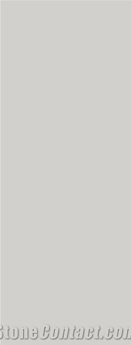 Pure Light Grey Sintered Stone For Kitchen Cabinet Surface