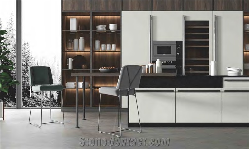 Pure White Sintered Stone Panel For Kitchen Cabinet Surface