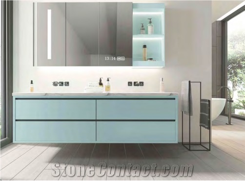 Sky Blue Artificial Stone Slab, Sintered Stone