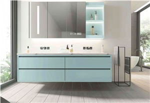 SKY BLUE PURE COLOR SINTERED STONE CABINET/TILE/PANEL