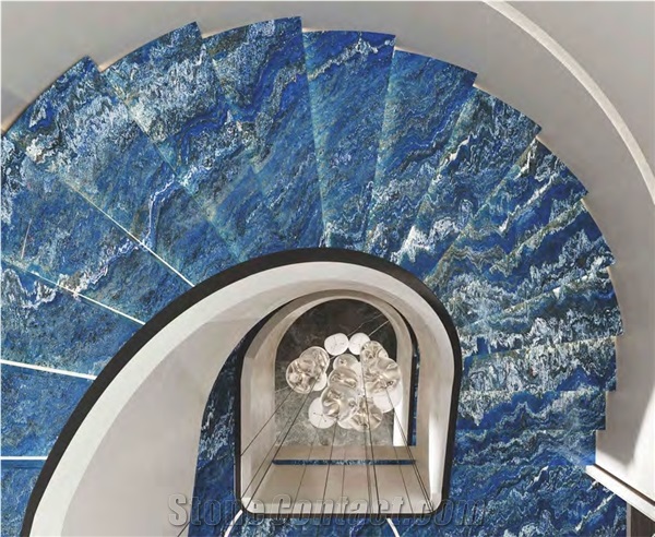 SKYBLUE ISLANDS SINTERED STONE TILES SLABS