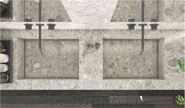 Terrazzo Artificial Stone Bathroom Top