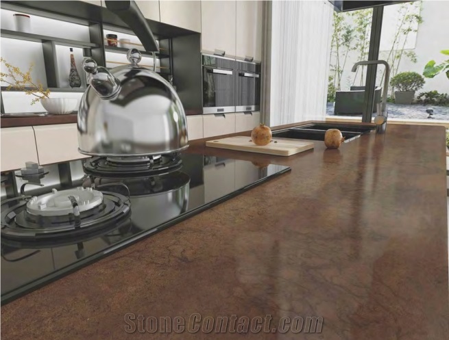 TITANIUM BROWN, Artificial Stone Sintered Stone Kitchen Tops