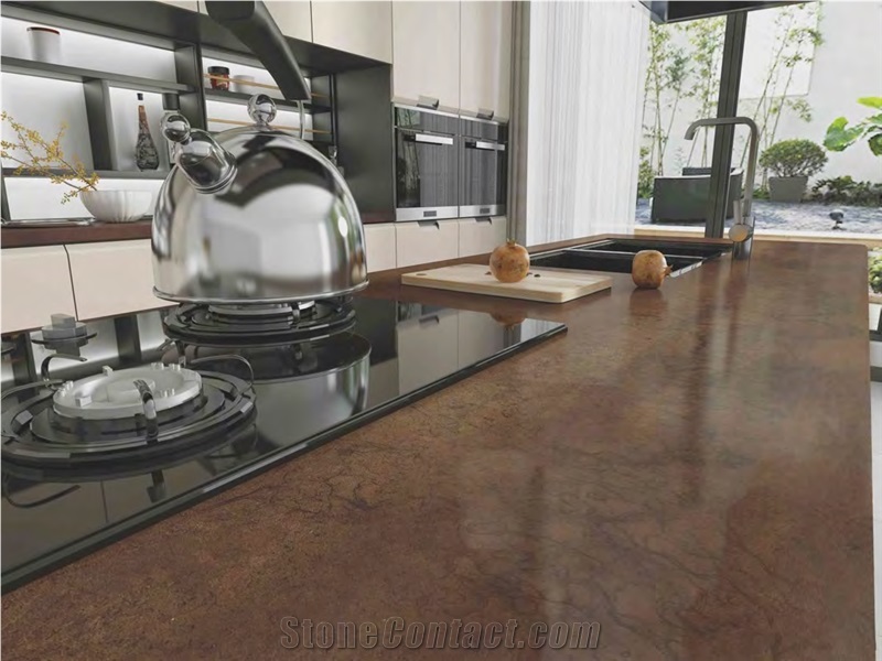 TITANIUM BROWN SINTERED STONE COUNTERTOP