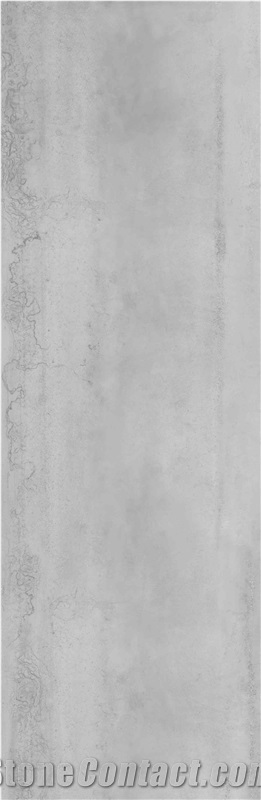 TITANIUM SILVERY GREY SINTERED STONE TILES SLABS PANELS