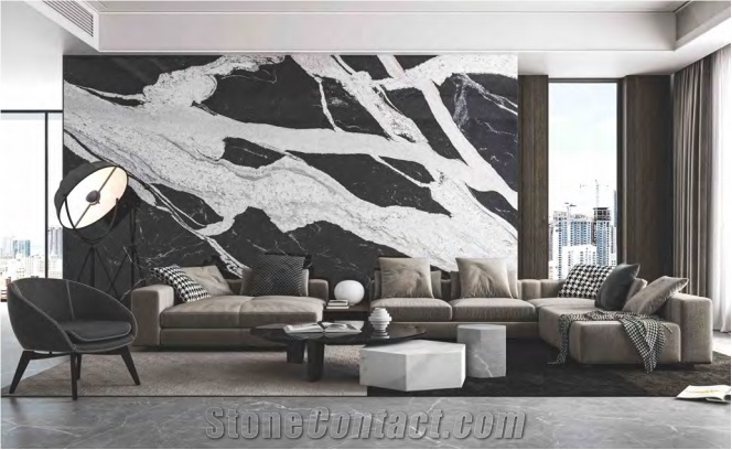 VERSACE SENIOR BLACK, Artificial Stone Slab, Sintered Stone